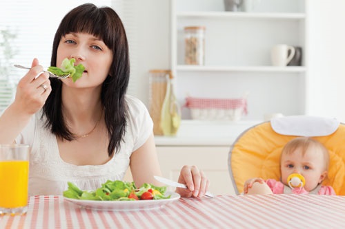 Giảm cân sau sinh - Chế độ ăn uống