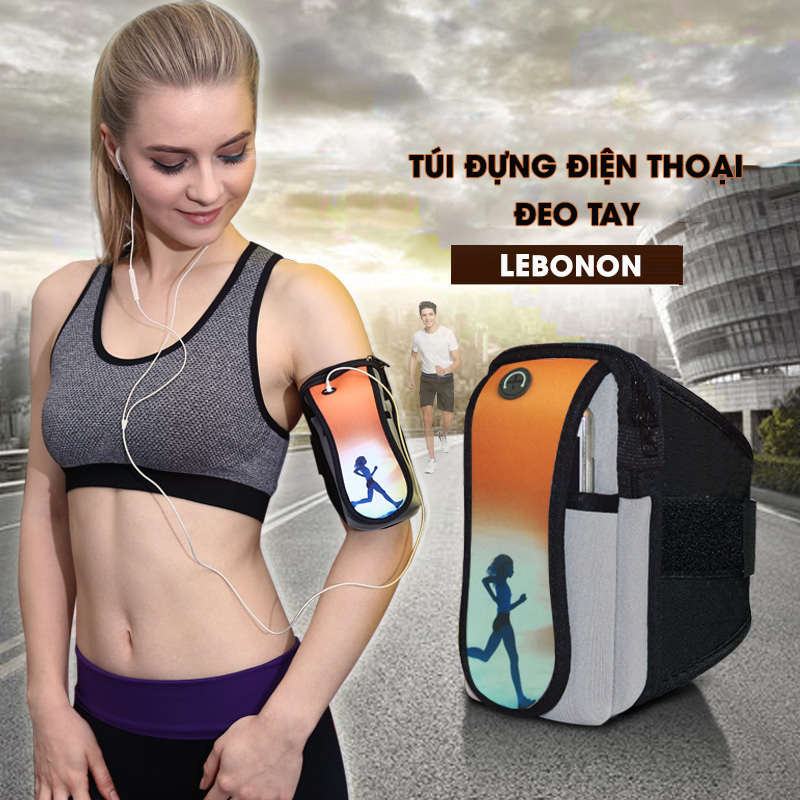 tui dung dien thoai deo tay tap the duc Lebono