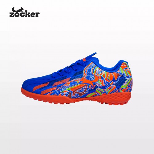 Giày đá bóng trẻ em Zocker Kiên Cường Royal Blue/Orange