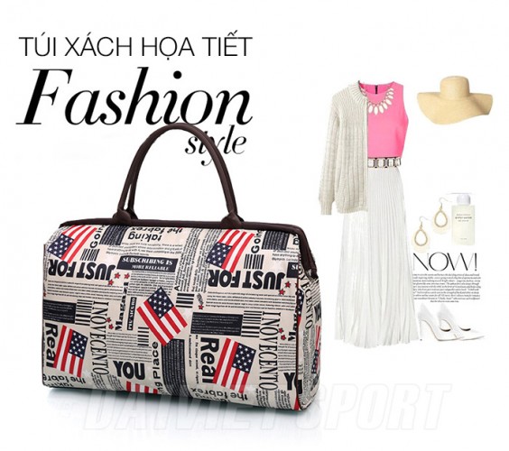Túi xách du lịch thể thao họa tiết