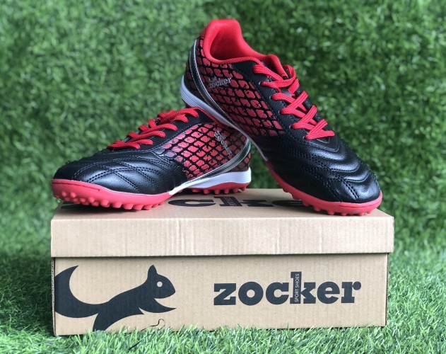 Giày đá bóng Zocker TF-2019 Đen - Đỏ