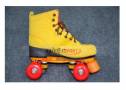 Giầy Patin 4 bánh da bò lộn bánh cao su